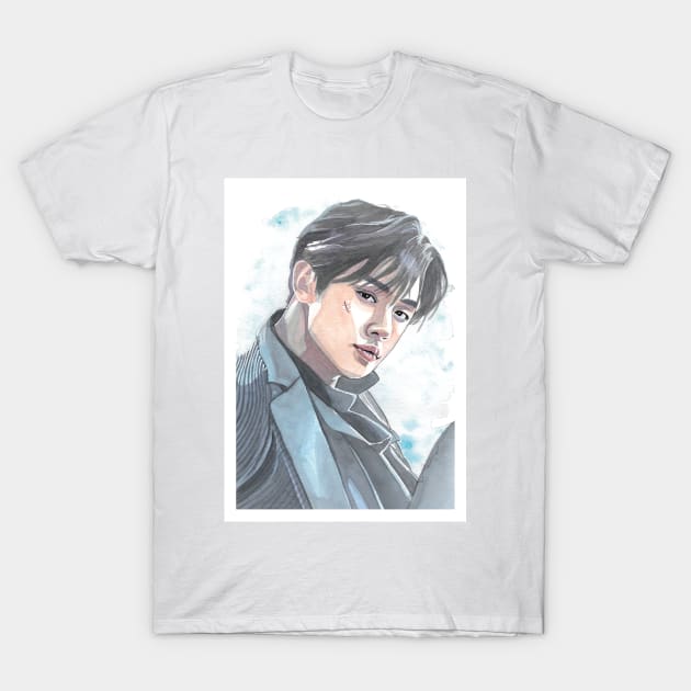 Choi Yeonjun Watercolour Painting T-Shirt by NiamhYoungArt